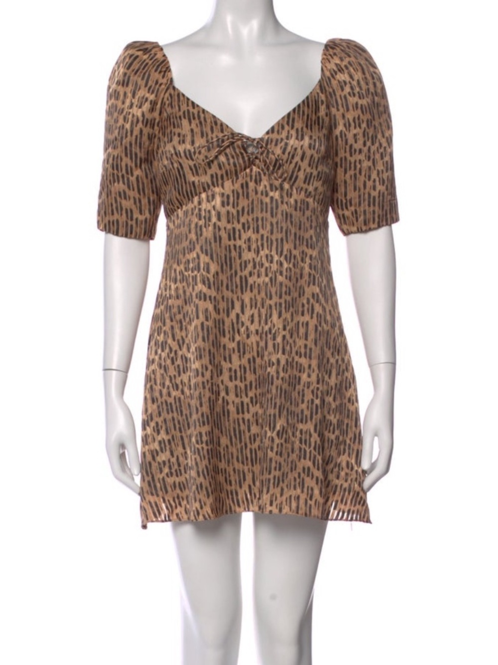 Alice + Olivia Animal-Print Mini Dress